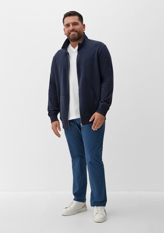 s.Oliver Men Big Sizes Sweatjacke in Blau