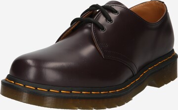 sarkans Dr. Martens Kurpes ar šņorēm: no priekšpuses