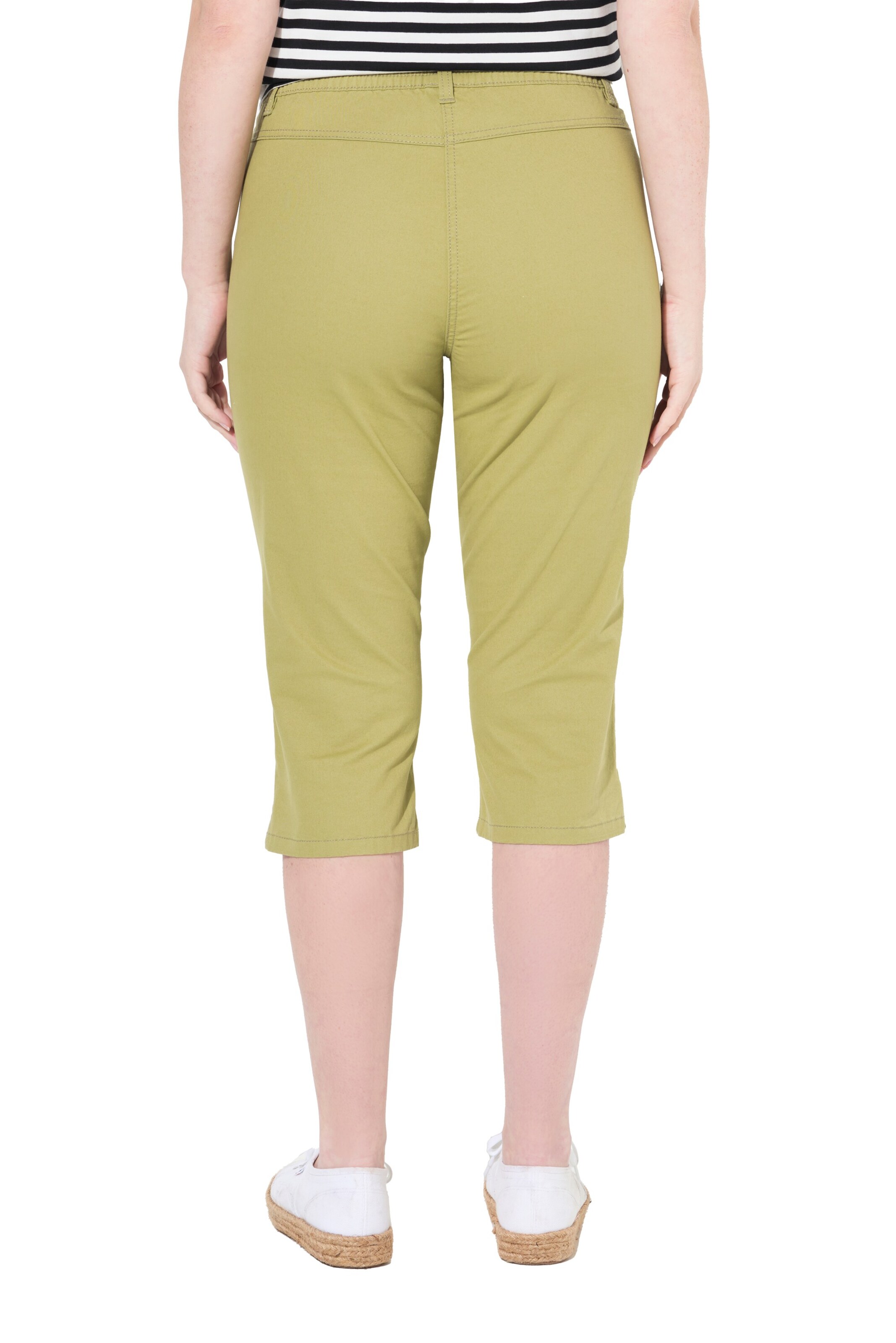 Ulla Popken Slimfit Hose in Grün