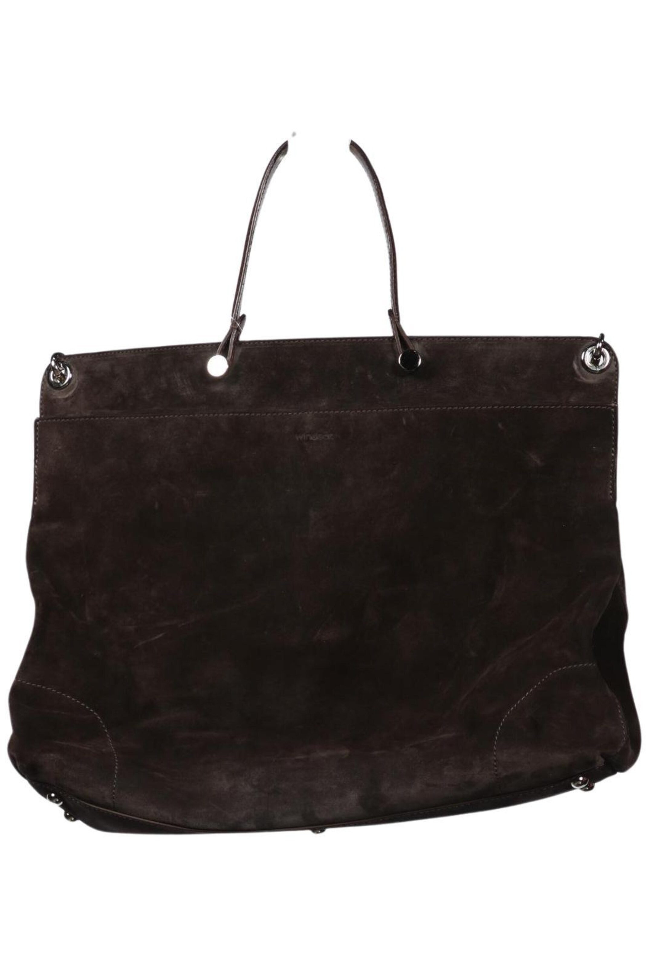 Windsor Handtasche gross Leder One Size in Grau ABOUT YOU