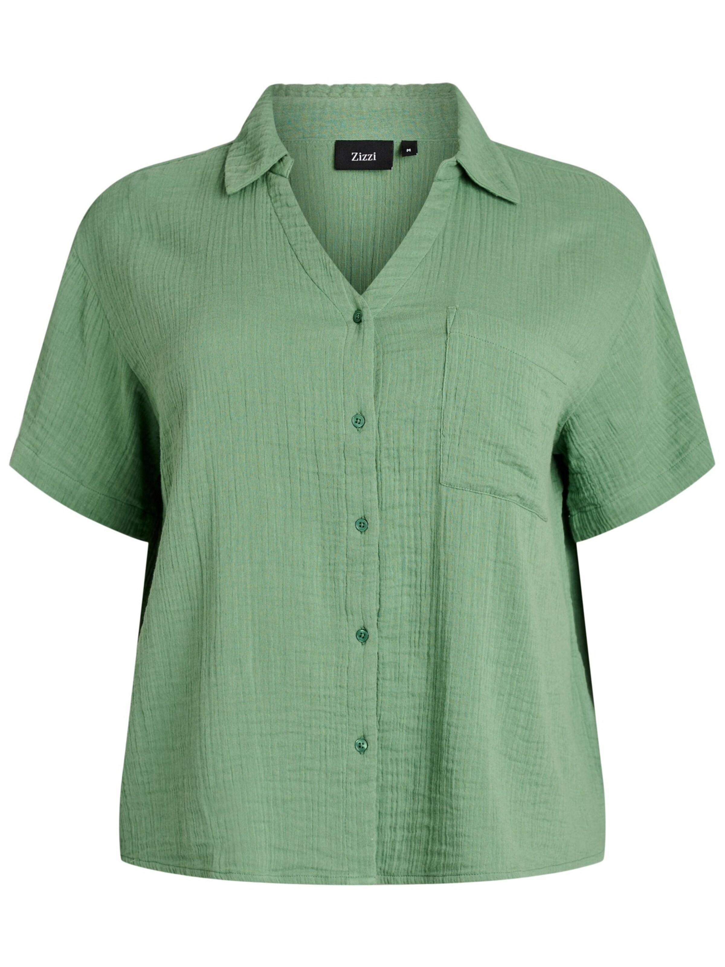 Zizzi Bluse 'VVivu' i æble, Produktvisning