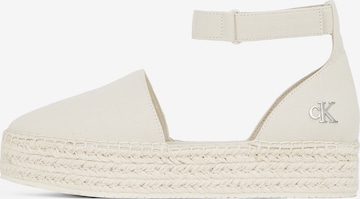 Espadrile de la Calvin Klein Jeans pe gri: față