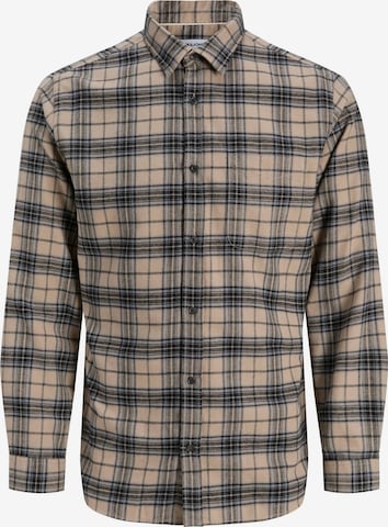 JACK & JONES Hemd 'JJJames' in Beige: Vorderseite