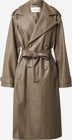 modström Between-Seasons Coat 'Savannah' in Brown: front