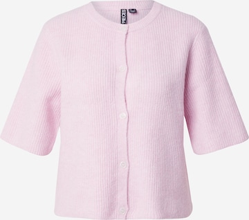Cardigan PIECES en rose : devant
