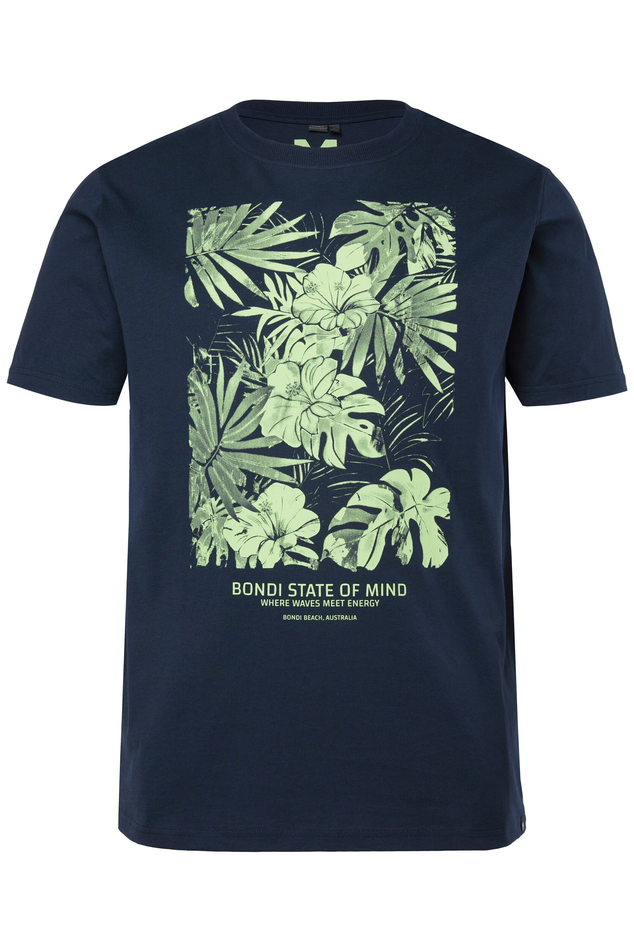 Men Plus T-Shirt in Blau: Vorderseite