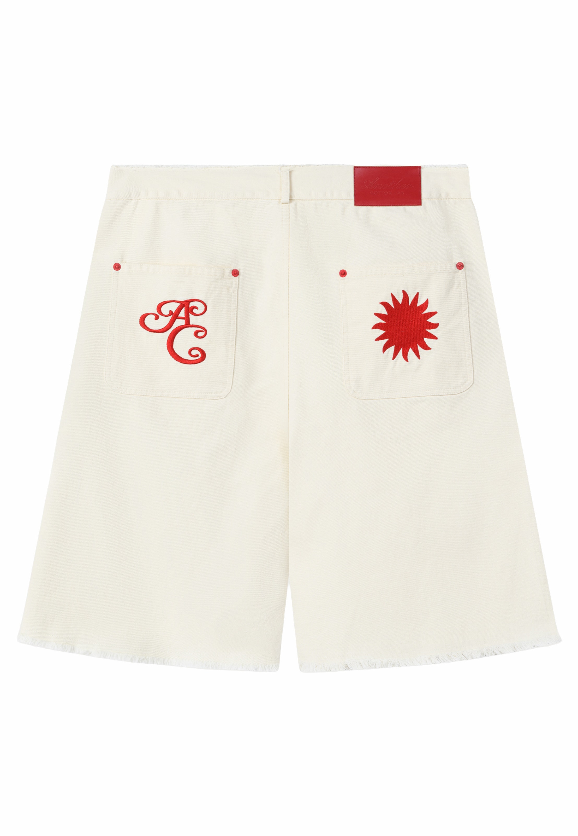 Baggy Jean 'Hï AC' Another Cotton Lab en blanc