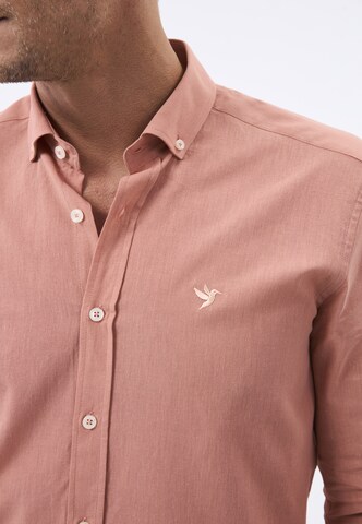 Coupe regular Chemise Felix Hardy en orange