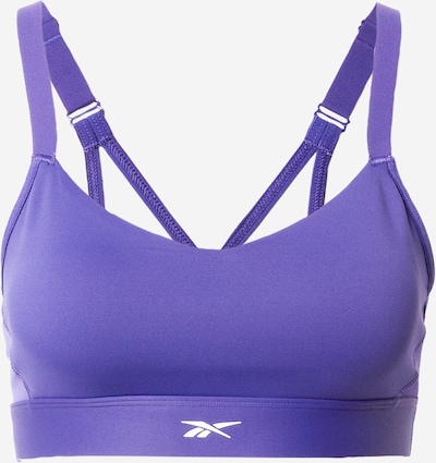 Reebok Soutien-gorge de sport en violet foncé / blanc, Vue avec produit