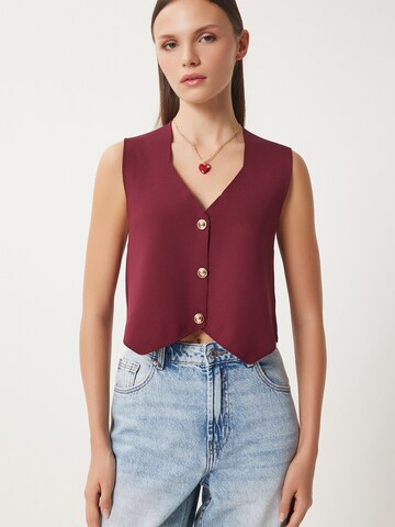 Happiness İstanbul Jakkesætsvest i rød: forside