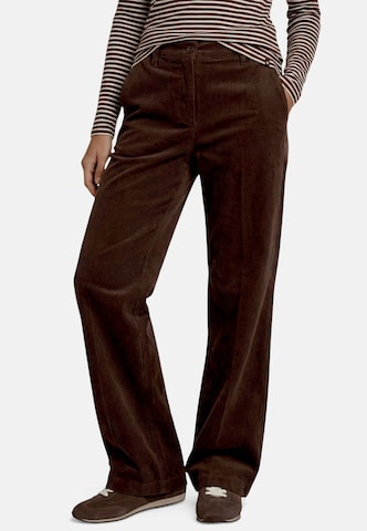 zero Regular Casual-Hose mit Bügelfalte in Braun