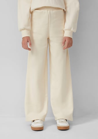 s.Oliver Wide Leg Hose in Beige: Vorderseite