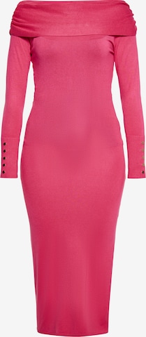 faina Sheath Dress in Pink: front