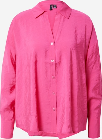 Camicia da donna 'QUEENY' di VERO MODA in rosa: frontale