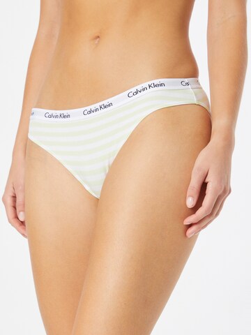 Calvin Klein Underwear String 'Carousel' i grønn: forside
