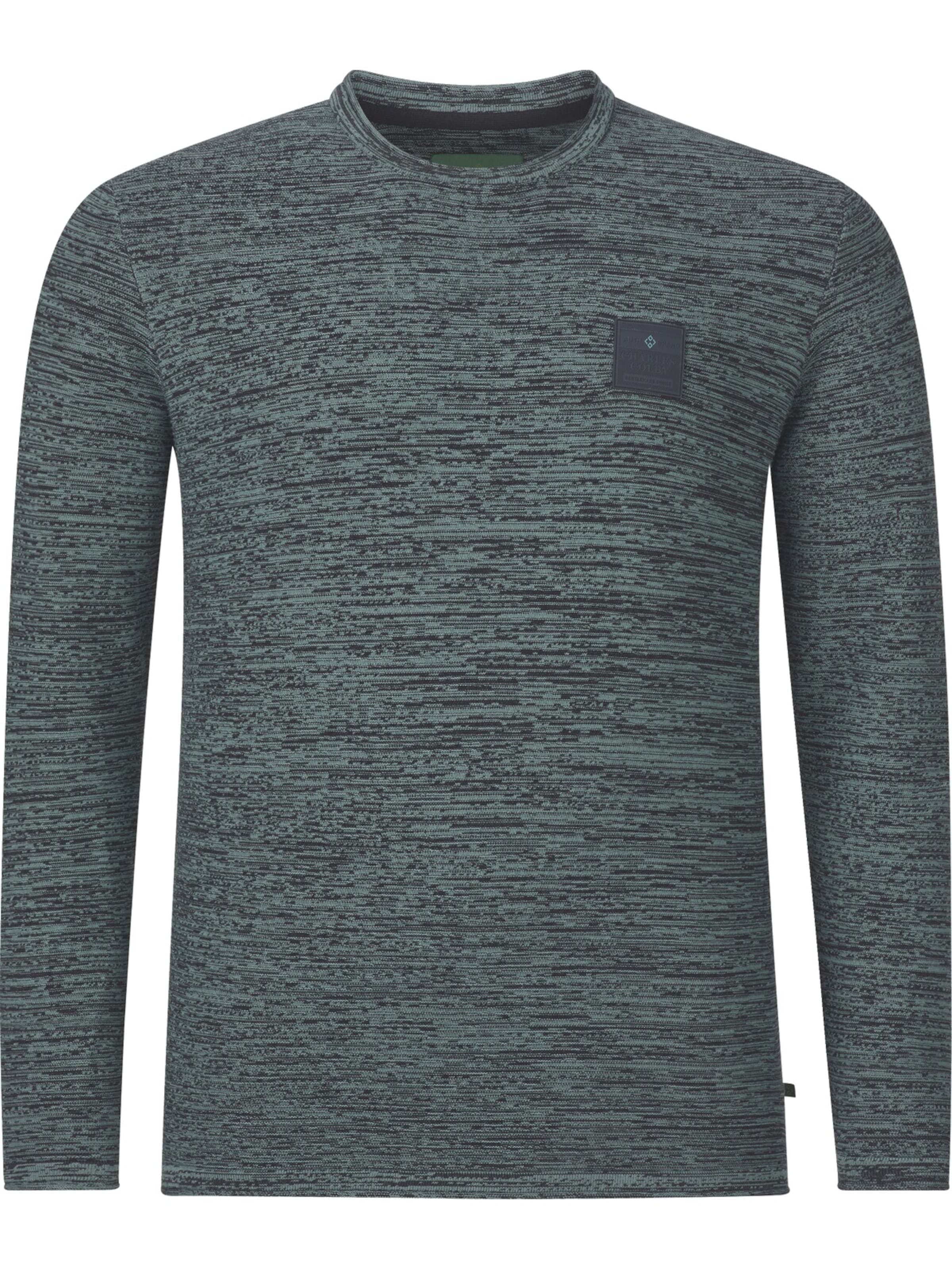 Charles Colby Pullover ' Earl Barnet ' in Grün: Vorderseite