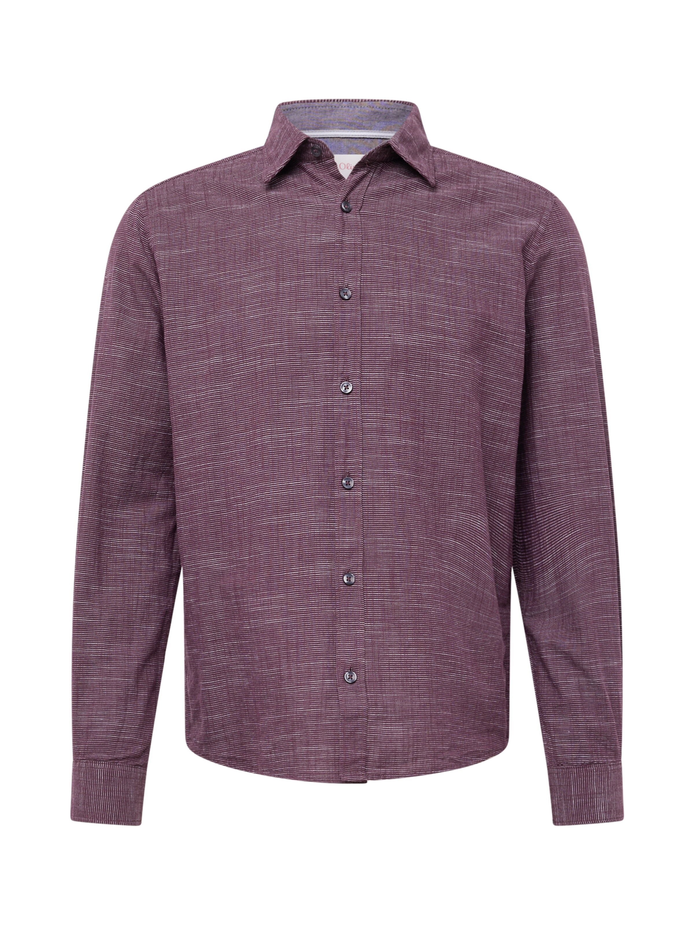 s.Oliver Regular Fit Hemd in Lila: Vorderseite