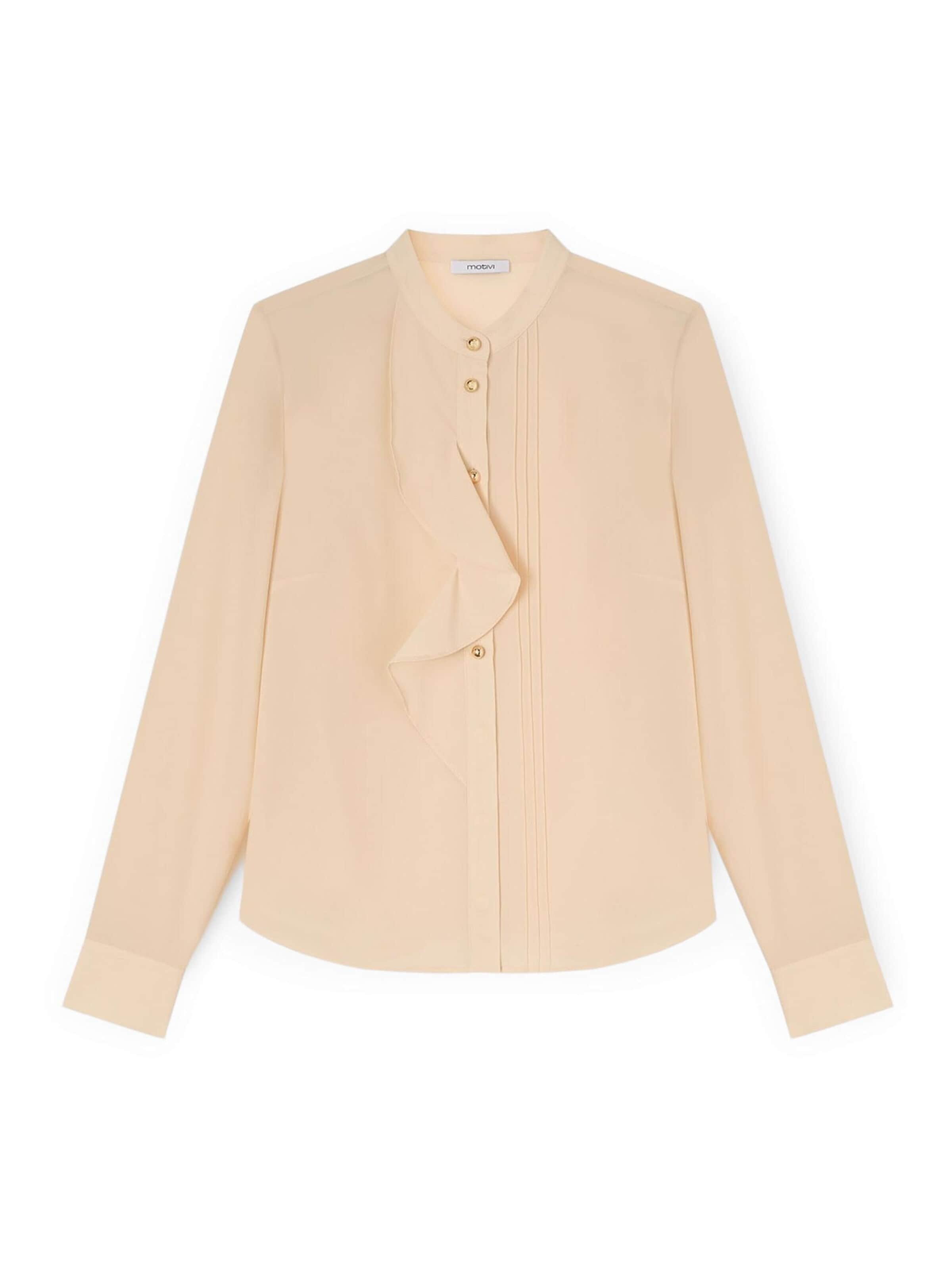 Chemisier MOTIVI en beige : devant