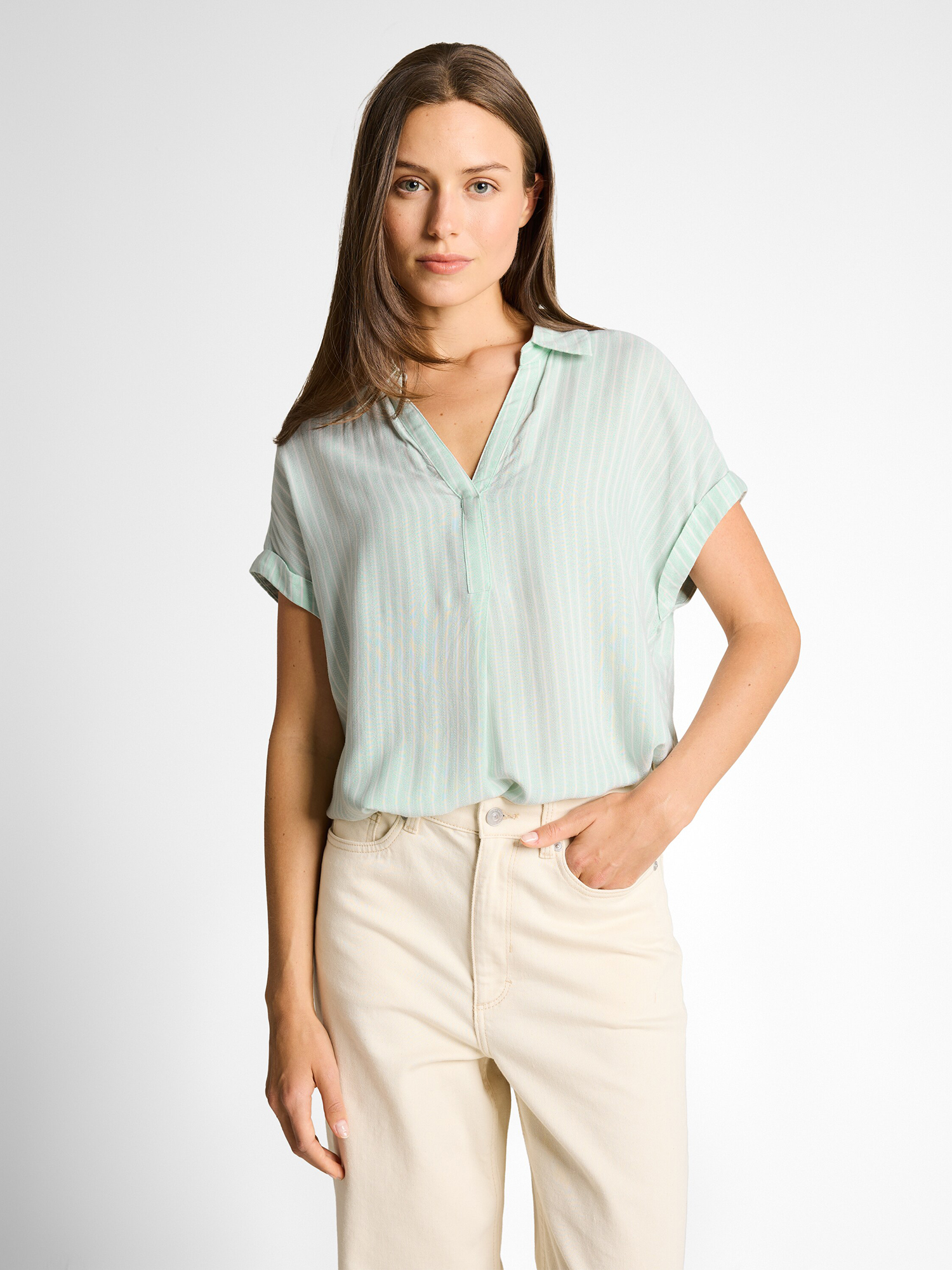 TOM TAILOR Camicia Donna A Maniche Lunghe – Casual Chic, Vestibilità Ottimale, Cotone Sostenibile