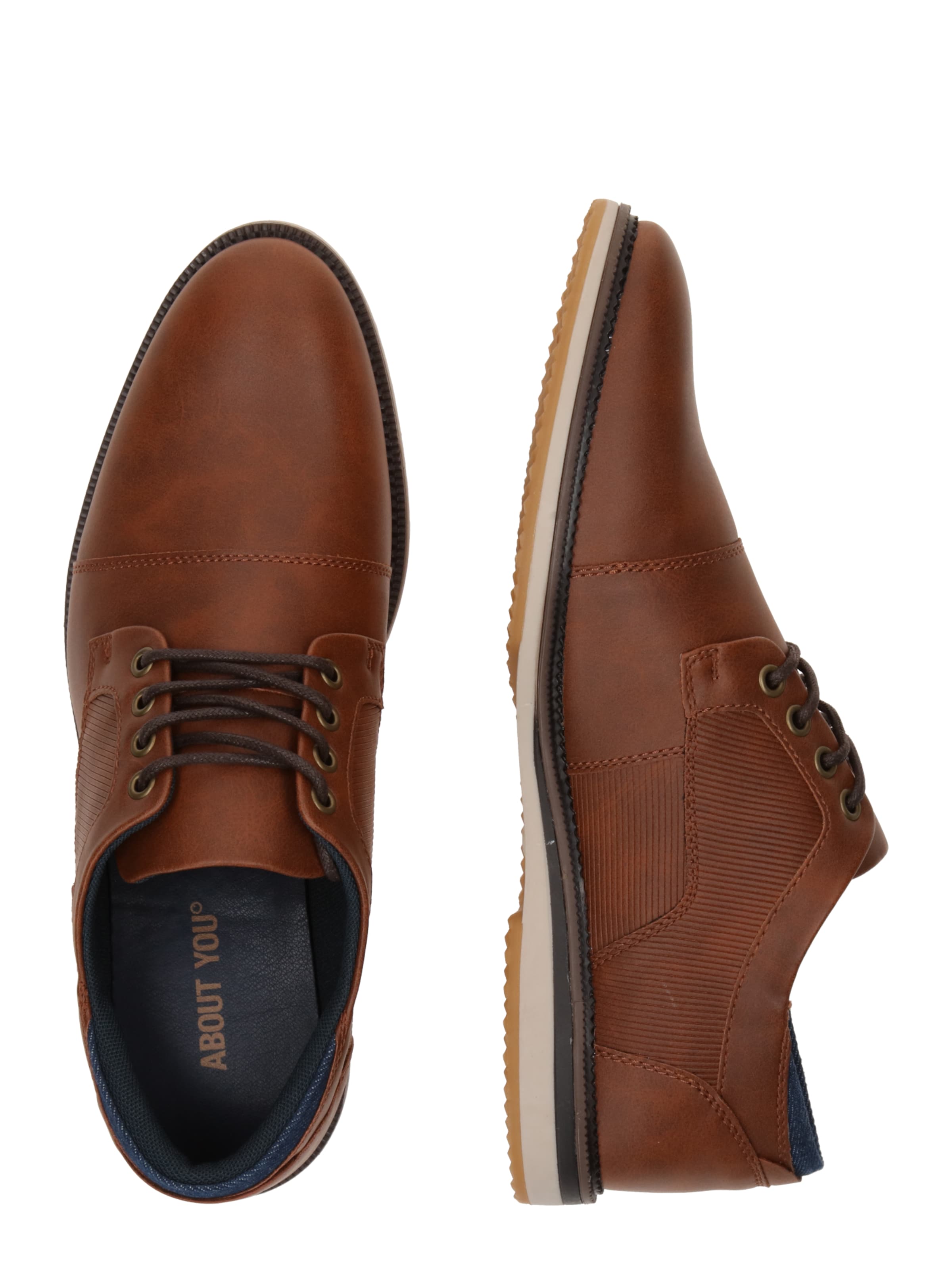 ABOUT YOU Обувь на шнуровке 'Jeremias' в Коричневый