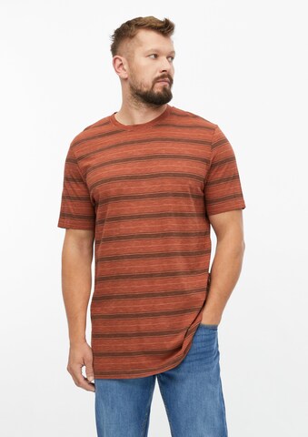 T-Shirt s.Oliver Men Tall Sizes en orange : devant