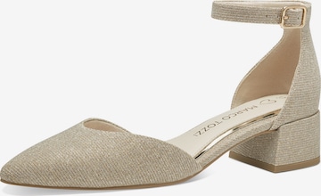 MARCO TOZZI Slingpumps in Goud: voorkant