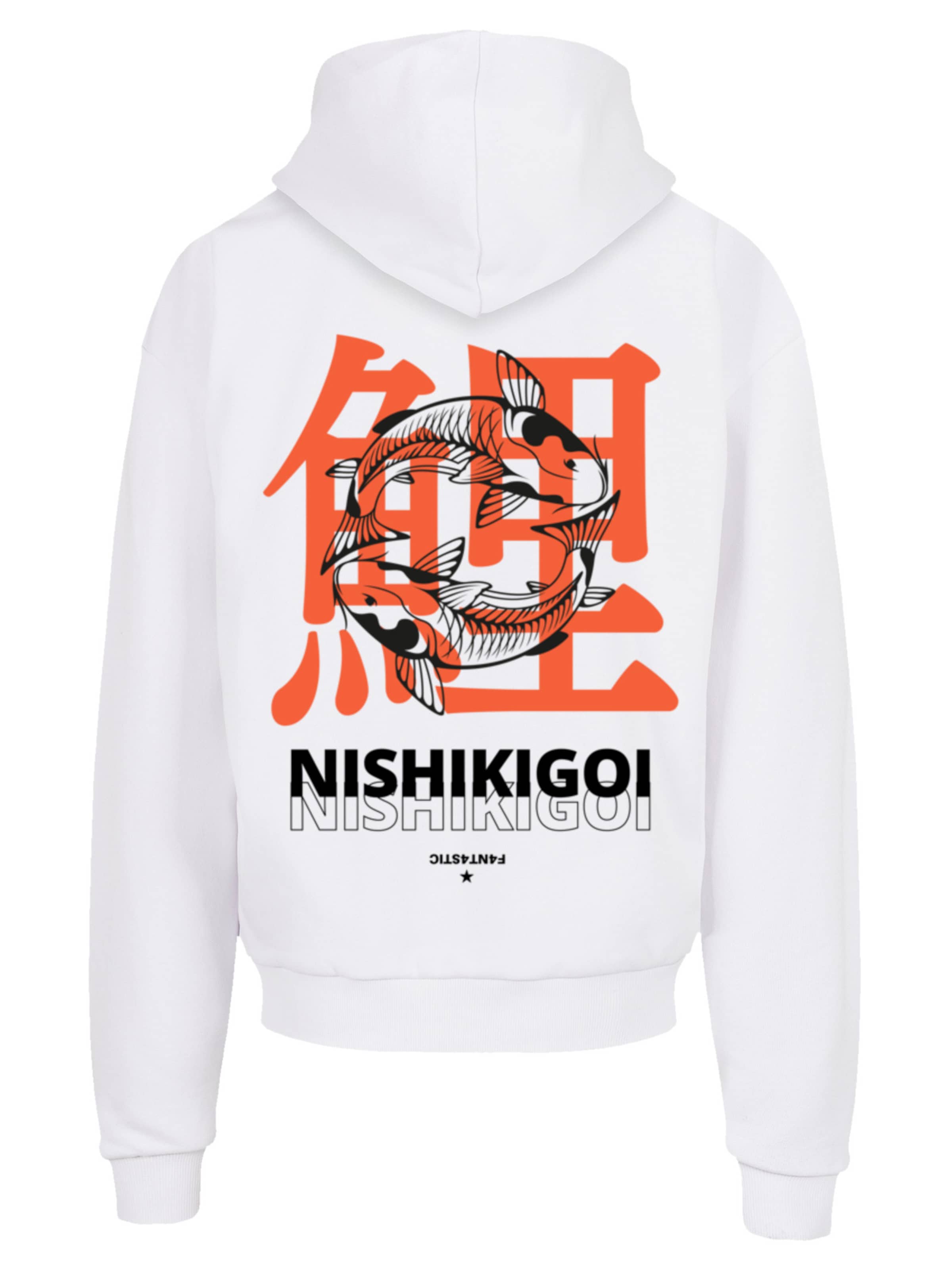 F4NT4STIC Sweatshirt 'Nishikigoi Koi' in Wit