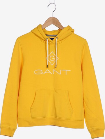 GANT Sweatshirt & Zip-Up Hoodie in M in Yellow: front