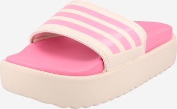 Flip-flops 'Adilette Platform' de la ADIDAS SPORTSWEAR pe roz: față