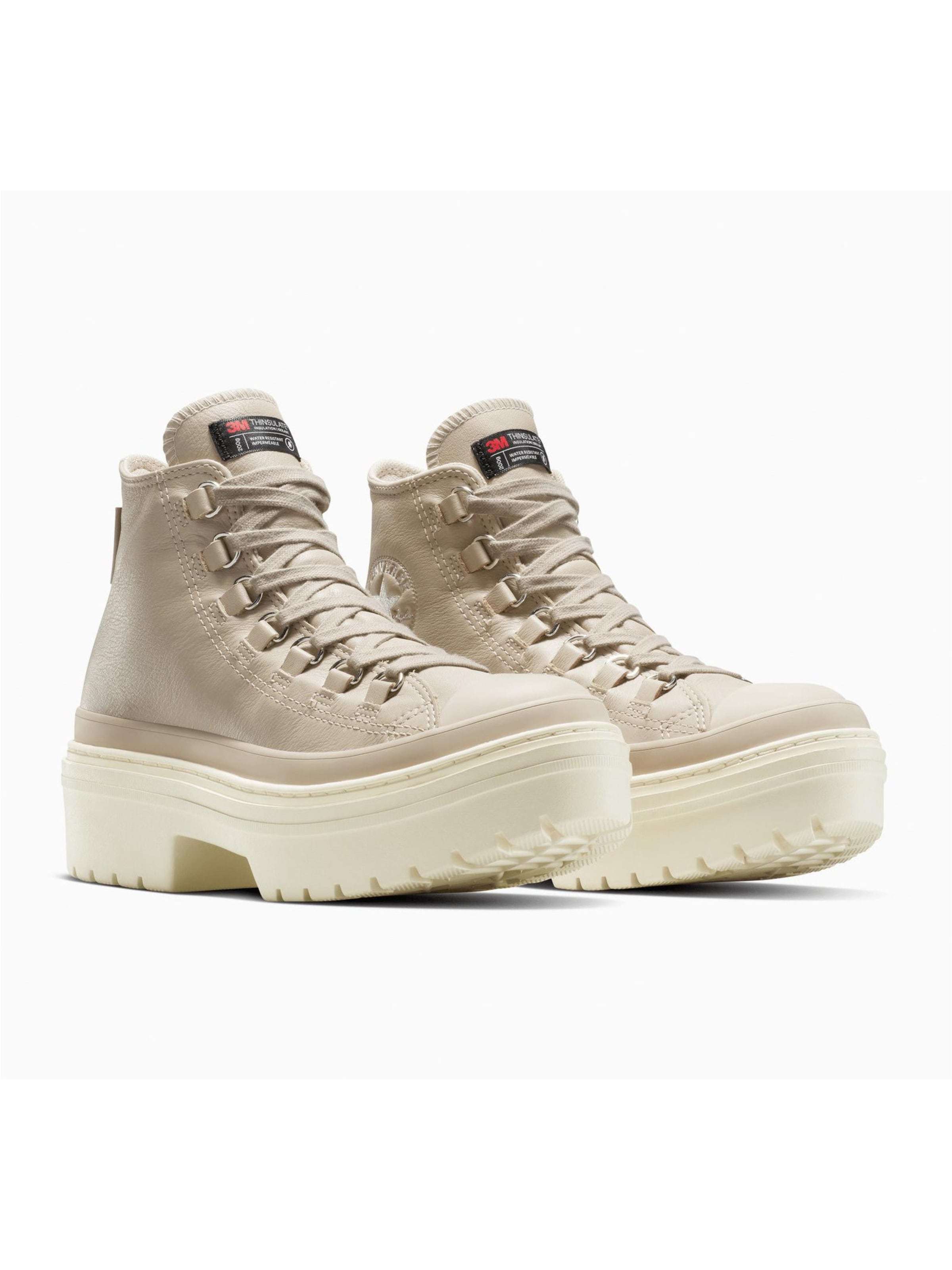 Scarpa sportiva 'Converse Chuck Taylor All Star Lugged Heel Platform Waterproof Leather' di CONVERSE in beige