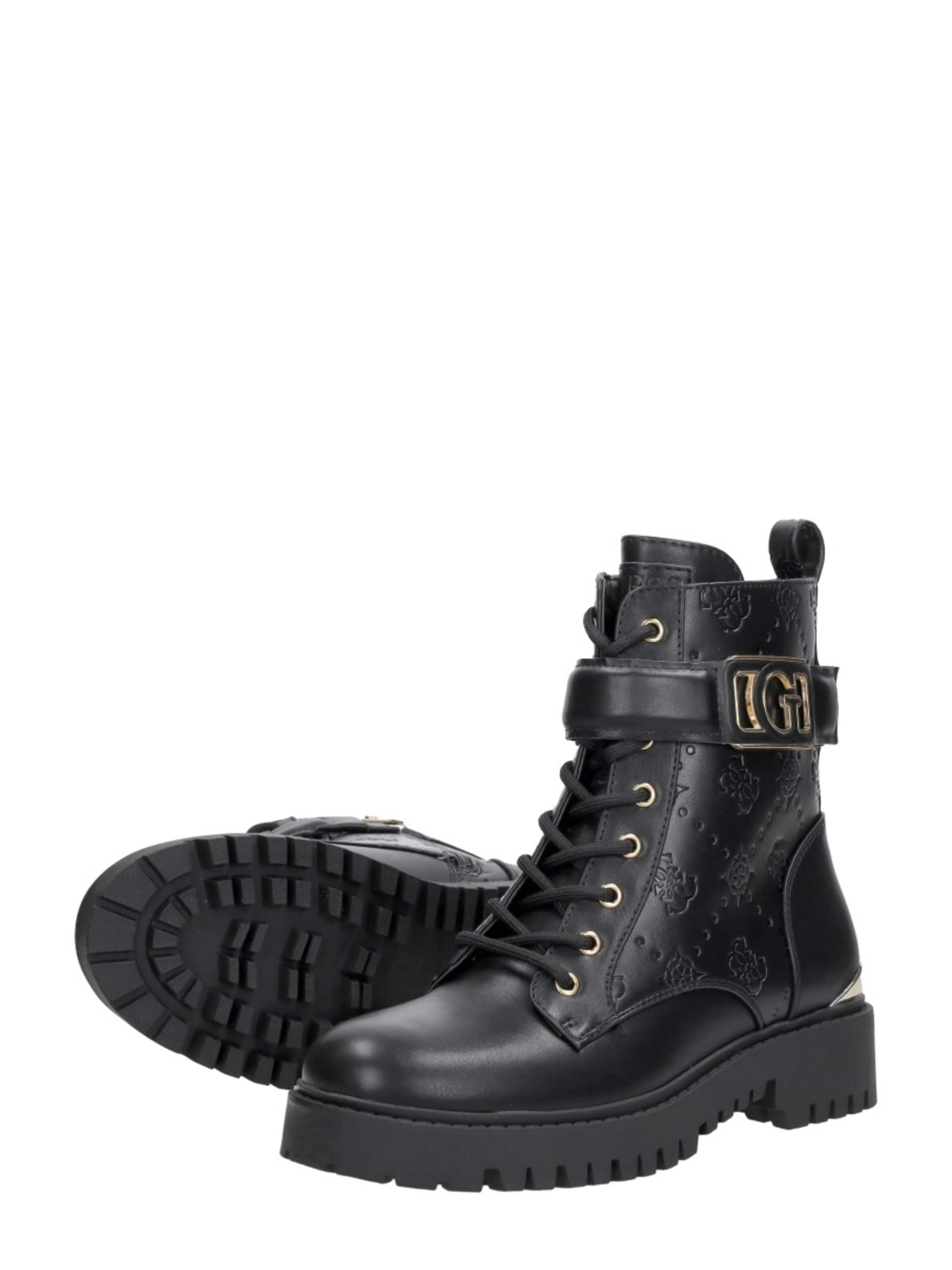 Bottines à lacets 'Oranda' GUESS en noir