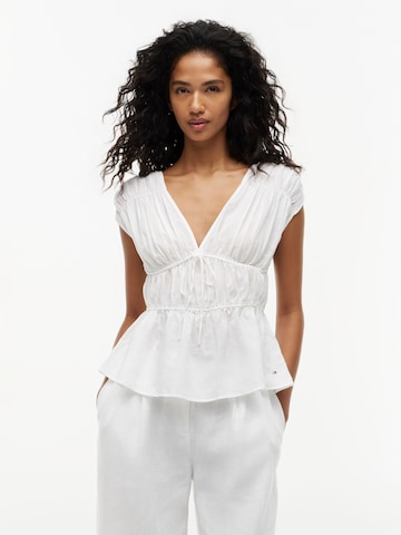 TOMMY HILFIGER Топ в Белый: спереди