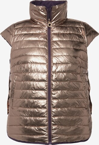 Ulla Popken Bodywarmer in Lila: voorkant