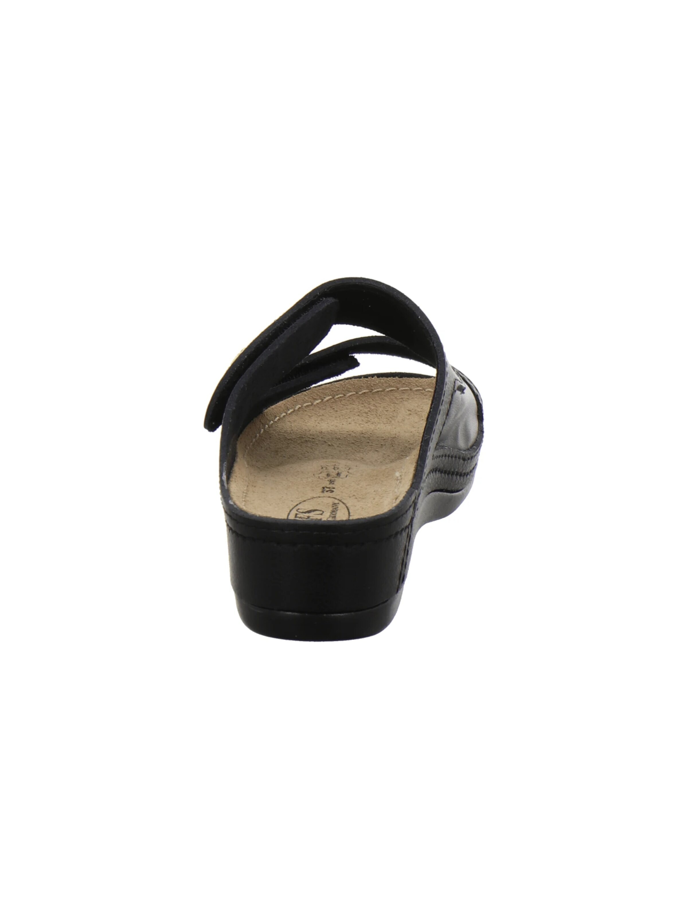 AFS-Schuhe - Zapatos abiertos 'Pantolette Damen Hallux schwarz' en negro