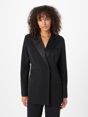 Misspap - Blazer en negro: frente