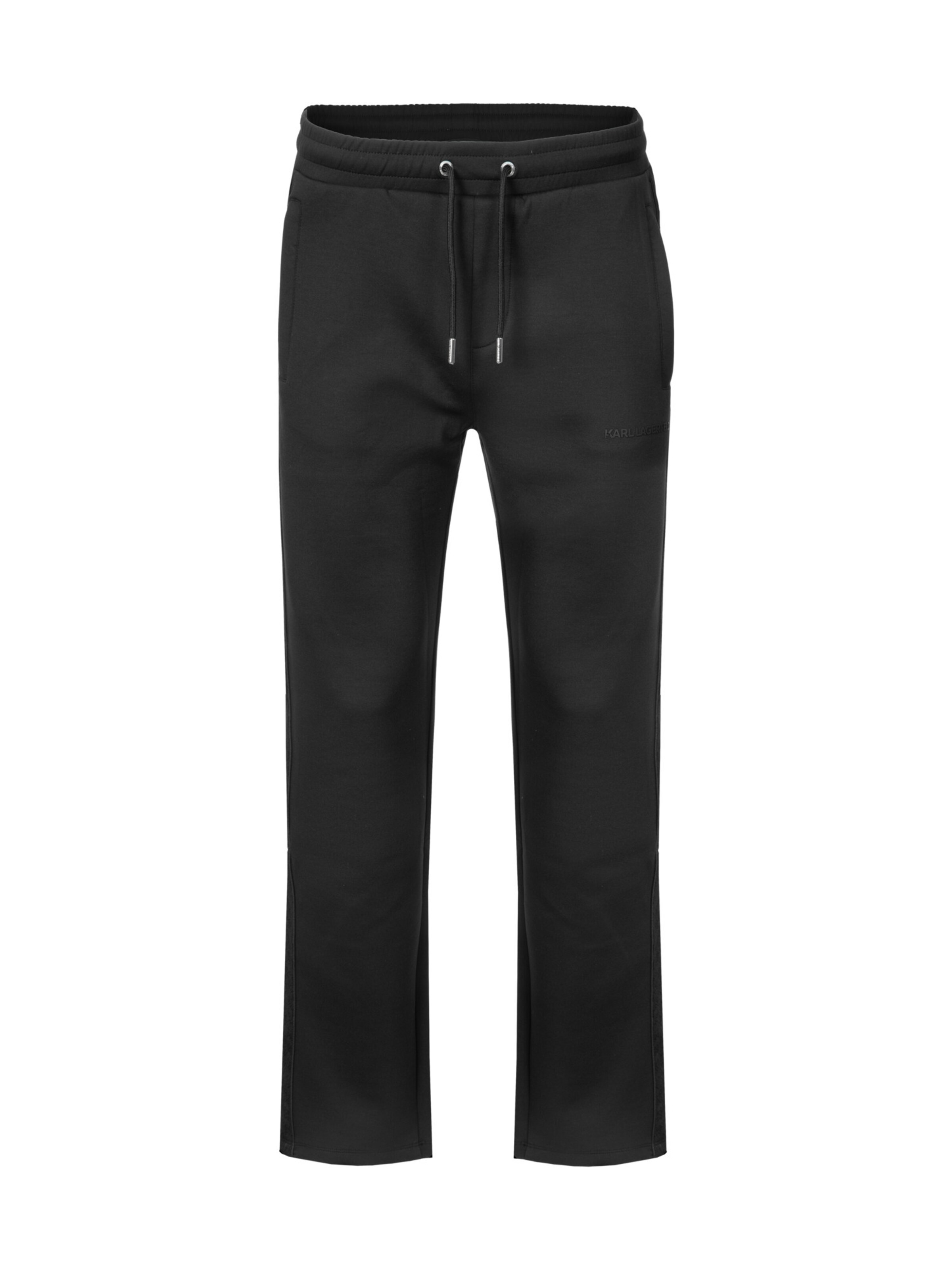 Loosefit Pantalon '705008' Karl Lagerfeld en noir : devant