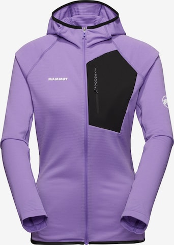 MAMMUT Athletic Fleece Jacket in Purple: front