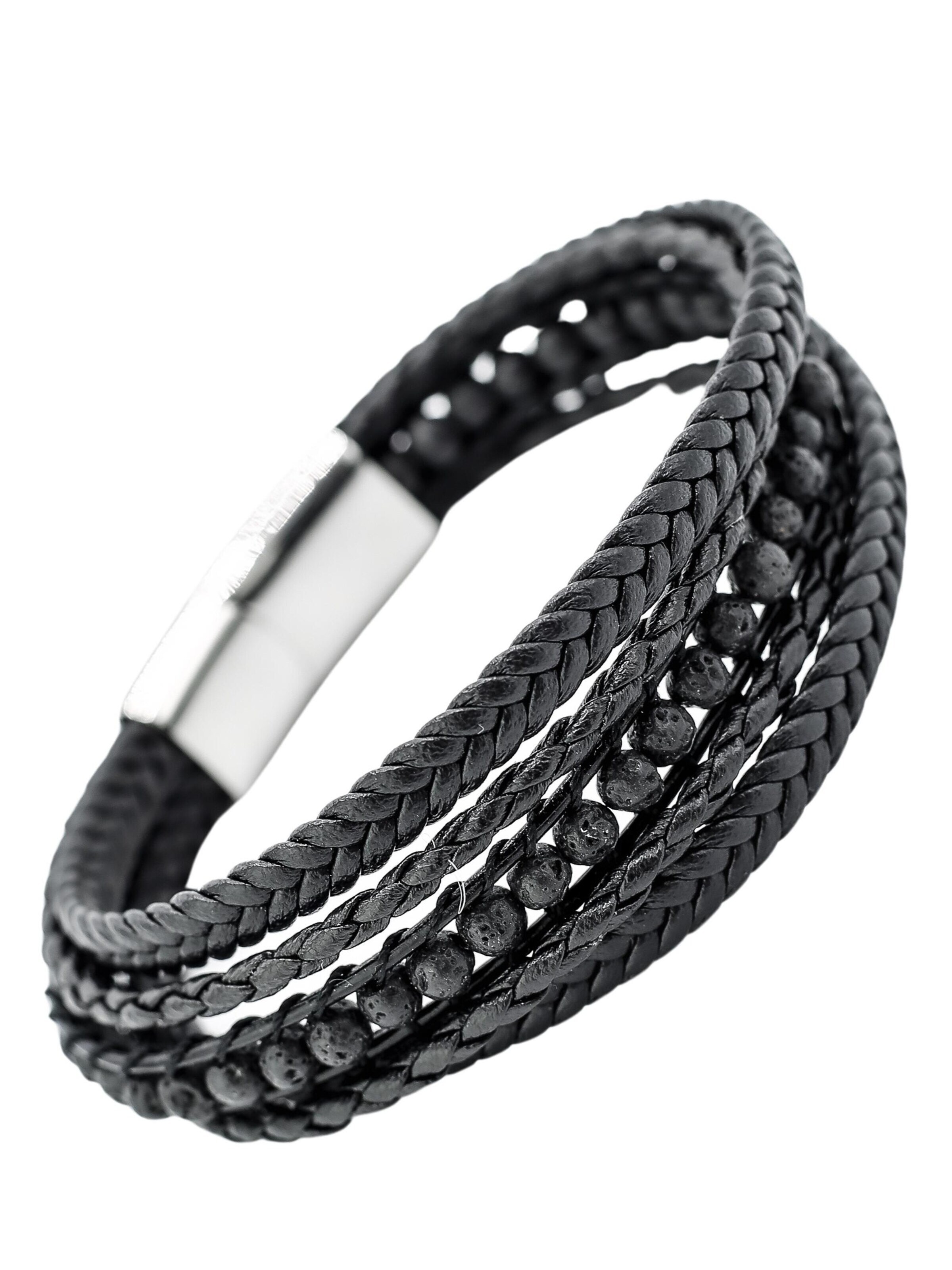 COLLEZIONE ALESSANDRO Bracelet 'Jack' in Black