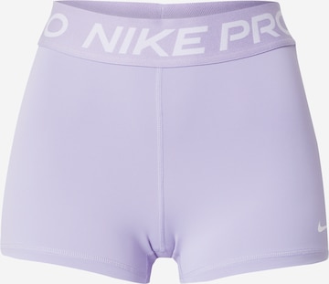 NIKE Спортивные штаны 'Pro' в Лиловый: спереди