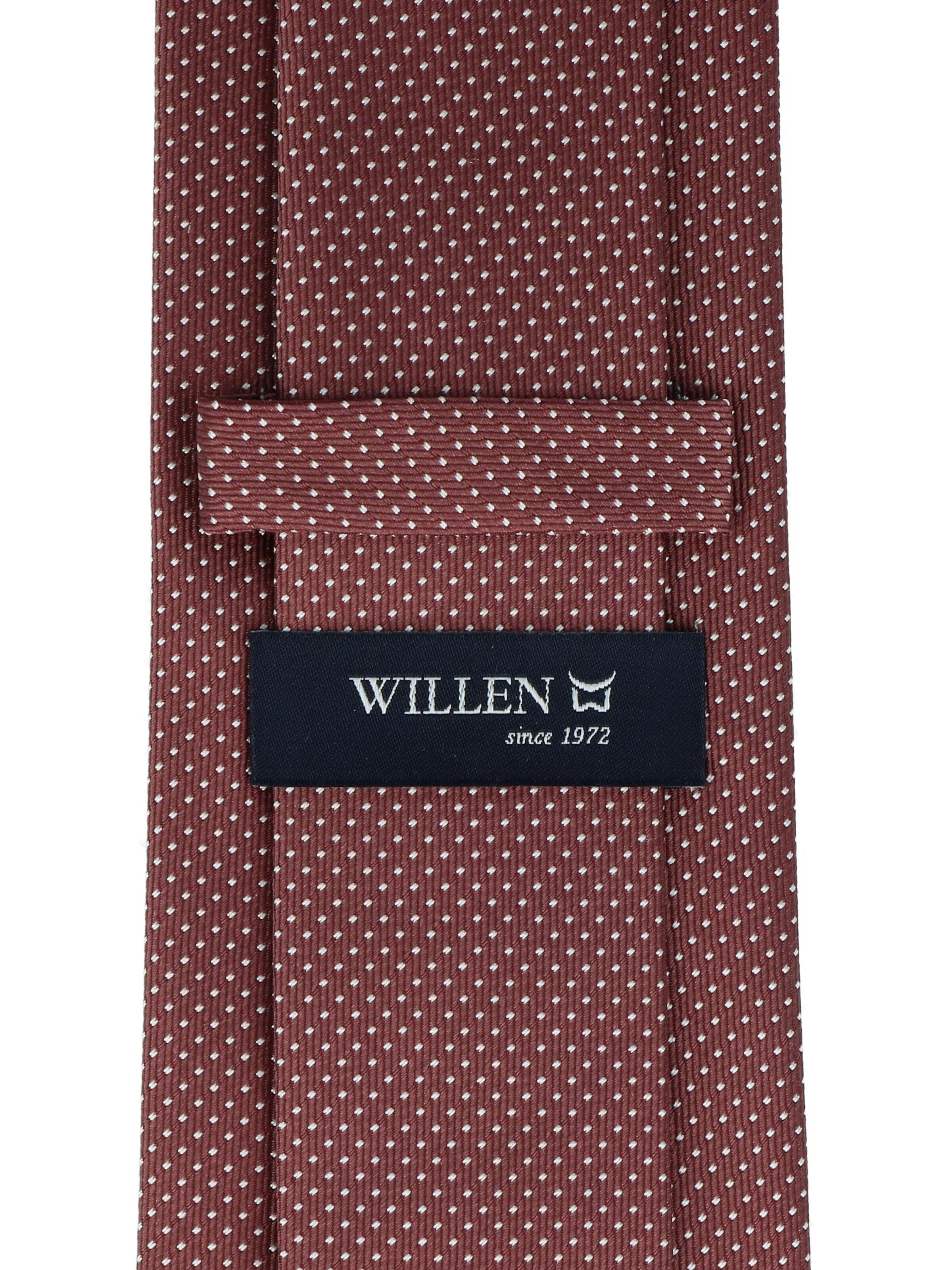 WILLEN Tie 'Tupfen' in Pink