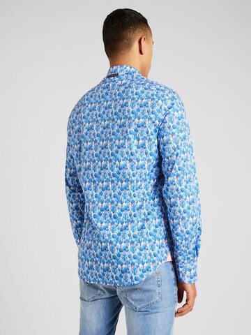 A Fish named Fred Regular fit Button Up Shirt 'Cactus' in Blue