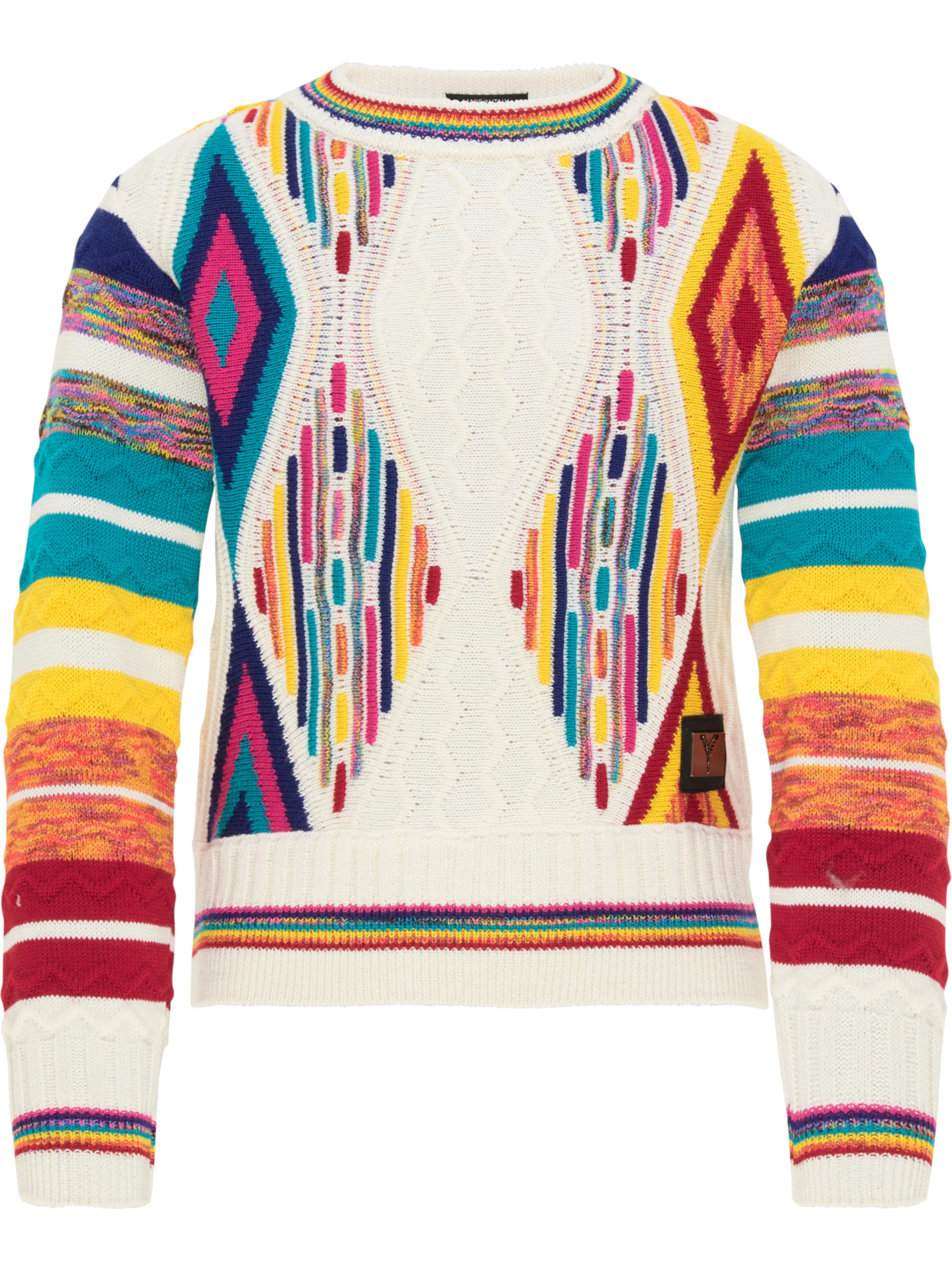 Pull-over 'Carriero' Carlo Colucci en mélange de couleurs : devant