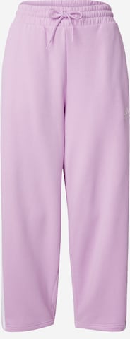 ADIDAS SPORTSWEAR Loosefit Sportbroek 'Essentials' in Lila: voorkant