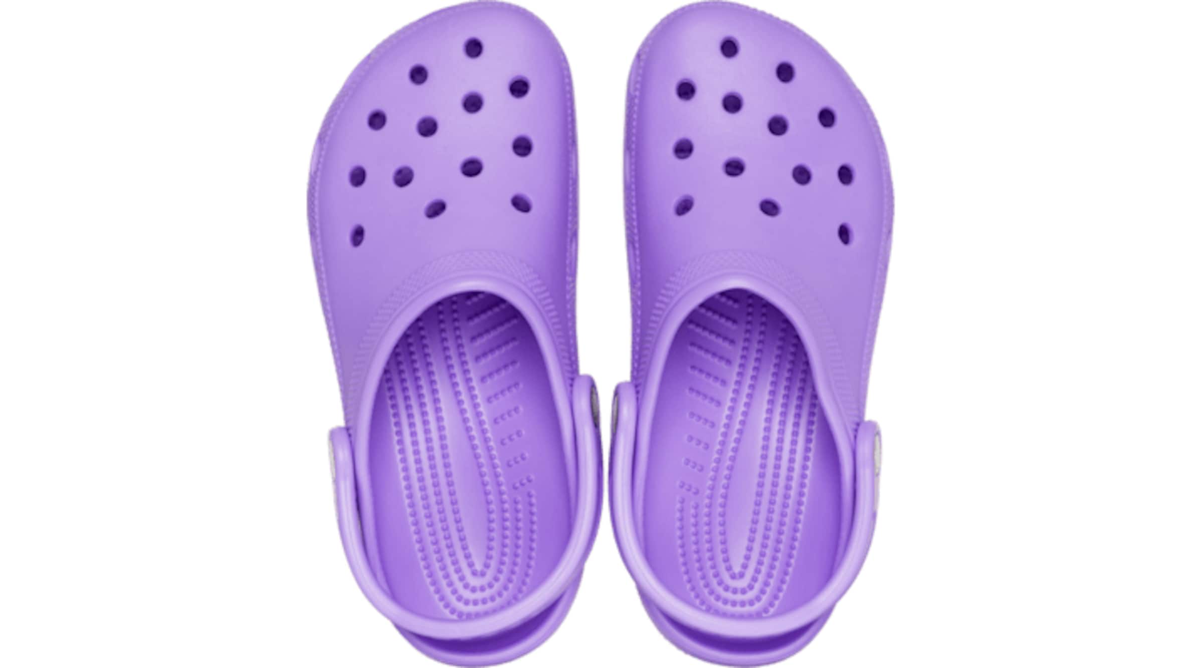 Crocs Clogs in Lila: voorkant