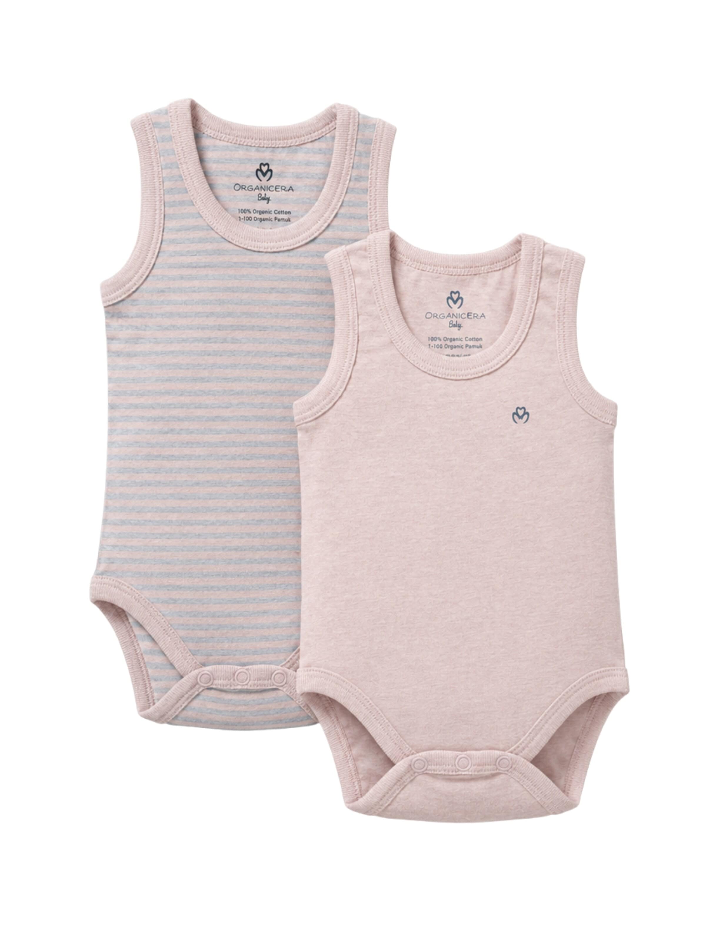 OrganicEra Romper/Bodysuit in Pink: front