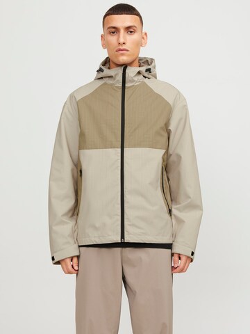 JACK & JONES Performance Jacket 'Thread' in Grey: front