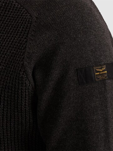 PME Legend Pullover 'Turtleneck pullover with texture' i grå