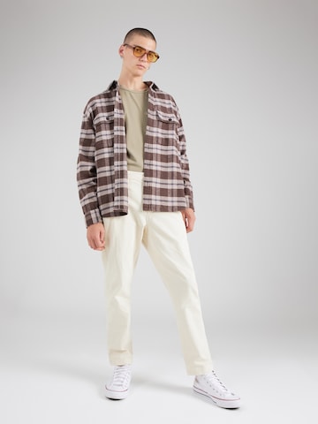 SCOTCH & SODA Tapered Lærredsbukser i beige