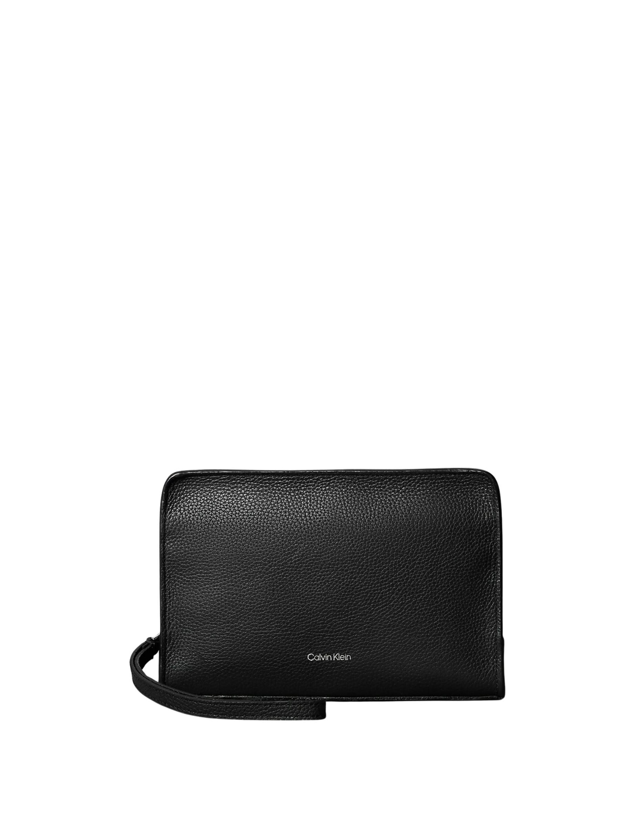 Calvin Klein Koffer 'FOIL EMBOSS' in Zwart: voorkant