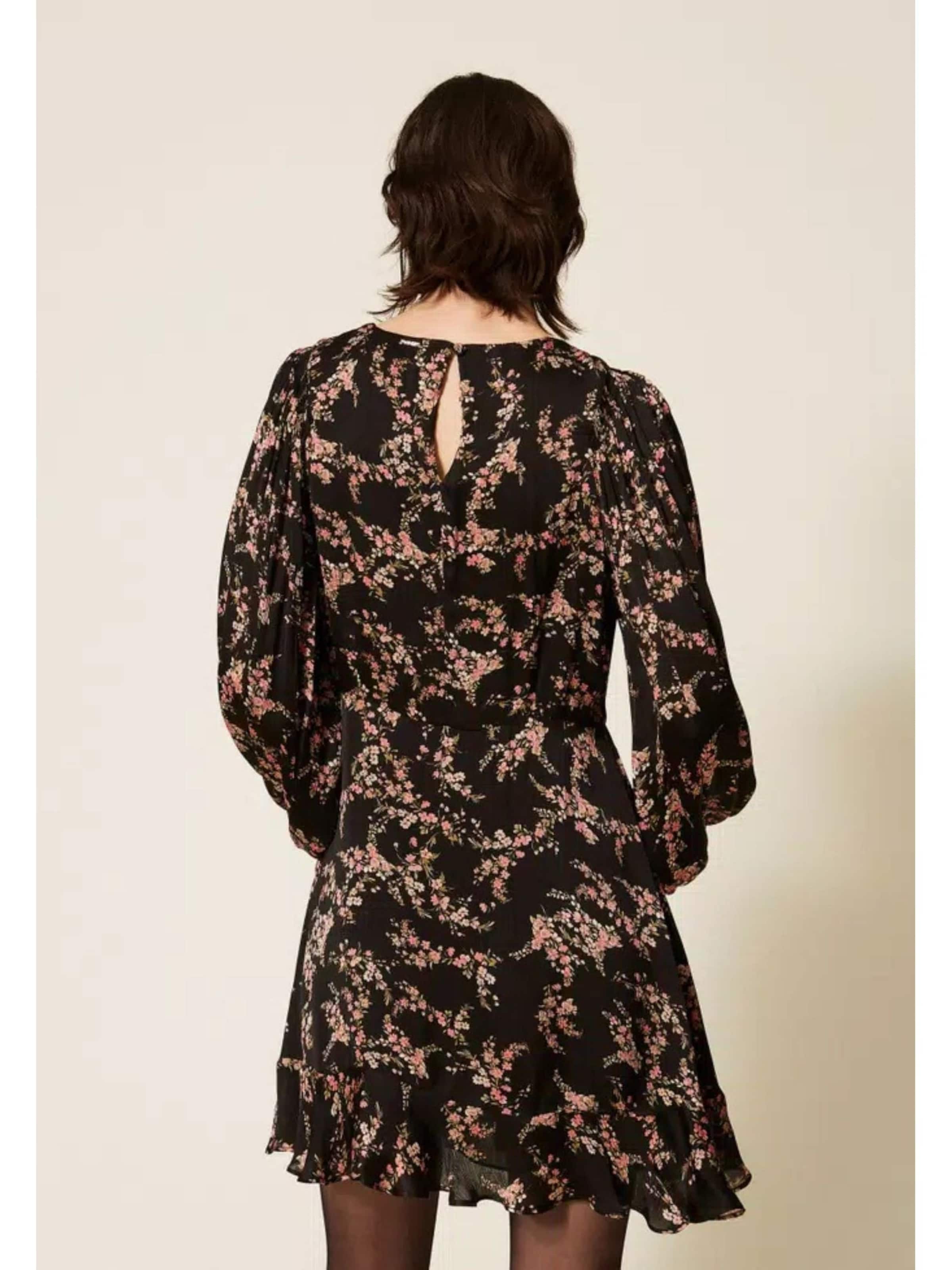 Twinset - Vestido 'short dress in floral crêpe satin' en Mezcla de colores